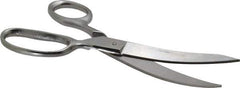 Heritage Cutlery - 3-1/2" LOC, 8" OAL Stainless Steel Standard Shears - Right Hand, Metal Straight Handle, For Poultry Processing - All Tool & Supply