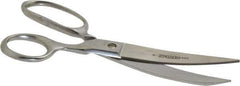 Heritage Cutlery - 3-1/2" LOC, 8" OAL Chrome Plated Standard Shears - Right Hand, Plastic Straight Handle, For Poultry Processing - All Tool & Supply