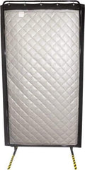 Singer Safety - 8' Long x 48" Wide, Vinyl/Fiberglass Screen - Gray - All Tool & Supply