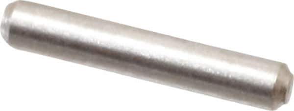 Value Collection - 1/16" Diam x 3/8" Pin Length 316 Stainless Steel Standard Dowel Pin - Bright Finish, 2 Beveled End - All Tool & Supply