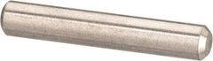 Value Collection - 1/8" Diam x 1/2" Pin Length 316 Stainless Steel Standard Dowel Pin - Bright Finish, 2 Beveled End - All Tool & Supply