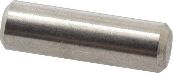 Value Collection - 3/16" Diam x 5/8" Pin Length 316 Stainless Steel Standard Dowel Pin - Bright Finish, 2 Beveled End - All Tool & Supply