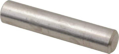 Value Collection - 1/4" Diam x 1-1/4" Pin Length 316 Stainless Steel Standard Dowel Pin - Bright Finish, 2 Beveled End - All Tool & Supply