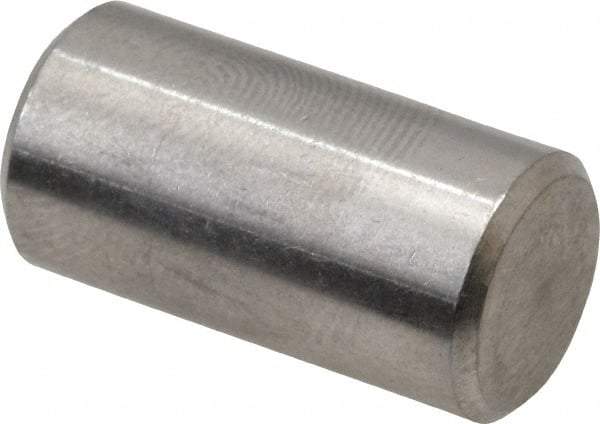 Value Collection - 3/8" Diam x 3/4" Pin Length 316 Stainless Steel Standard Dowel Pin - Bright Finish, 2 Beveled End - All Tool & Supply