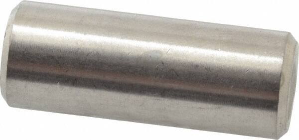 Value Collection - 3/8" Diam x 1" Pin Length 316 Stainless Steel Standard Dowel Pin - Bright Finish, 2 Beveled End - All Tool & Supply