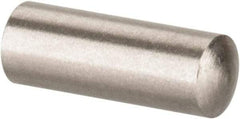 Value Collection - 3mm Diam x 8mm Pin Length 316 Stainless Steel Standard Dowel Pin - Bright Finish, 1 Rounded End - All Tool & Supply