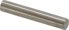 Value Collection - 4mm Diam x 24mm Pin Length 316 Stainless Steel Standard Dowel Pin - Bright Finish, 1 Rounded End - All Tool & Supply