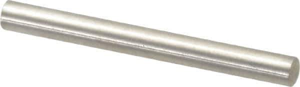 Value Collection - 4mm Diam x 40mm Pin Length 316 Stainless Steel Standard Dowel Pin - Bright Finish, 1 Rounded End - All Tool & Supply