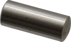 Value Collection - 5mm Diam x 12mm Pin Length 316 Stainless Steel Standard Dowel Pin - Bright Finish, 1 Rounded End - All Tool & Supply