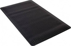 PRO-SAFE - 5' Long x 3' Wide, Dry Environment, Anti-Fatigue Matting - Black, Vinyl with Vinyl Sponge Base, Beveled on 4 Sides - All Tool & Supply