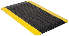 PRO-SAFE - 17' Long x 2' Wide, Dry Environment, Anti-Fatigue Matting - Black & Yellow, Vinyl with Vinyl Sponge Base, Beveled on 4 Sides - All Tool & Supply