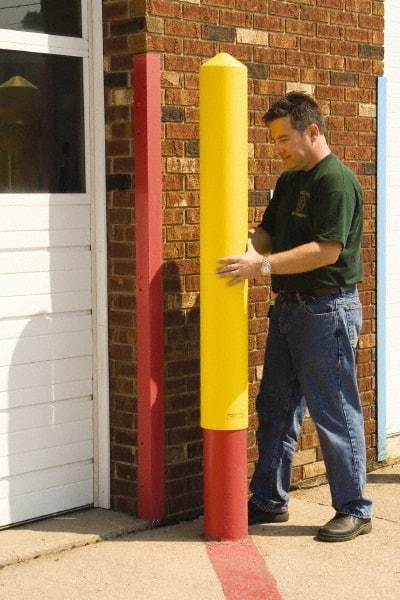 Eagle - 5" Deep x 56" High, 4" Bollard Cover - Red, High Density Polyethylene, 4 Lb, Smooth Surface - All Tool & Supply