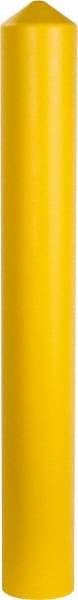 Eagle - 7-1/4" Wide x 7-1/4" Deep x 56" High, 6" Bollard Cover - Yellow, High Density Polyethylene, 6 Lb, Smooth Surface - All Tool & Supply