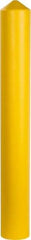 Eagle - 7-1/4" Wide x 7-1/4" Deep x 56" High, 6" Bollard Cover - Yellow, High Density Polyethylene, 6 Lb, Smooth Surface - All Tool & Supply