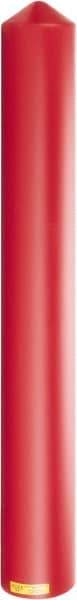 Eagle - 7-1/4" Wide x 7-1/4" Deep x 56" High, 6" Bollard Cover - Red, High Density Polyethylene, 6 Lb, Smooth Surface - All Tool & Supply