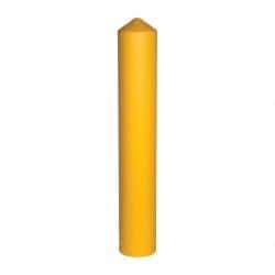 Eagle - 9-1/2" Wide x 9-1/2" Deep x 57" High, 8" Bollard Cover - Yellow, High Density Polyethylene, 8 Lb, Smooth Surface - All Tool & Supply