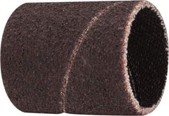 Merit Abrasives - 80 Grit Aluminum Oxide Coated Spiral Band - 3/4" Diam x 1" Wide, Medium Grade - All Tool & Supply