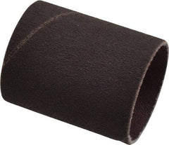 Merit Abrasives - 120 Grit Aluminum Oxide Coated Spiral Band - 1-1/2" Diam x 2" Wide, Fine Grade - All Tool & Supply