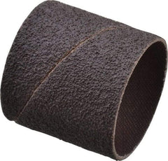 Merit Abrasives - 50 Grit Aluminum Oxide Coated Spiral Band - 1-1/2" Diam x 1-1/2" Wide, Coarse Grade - All Tool & Supply