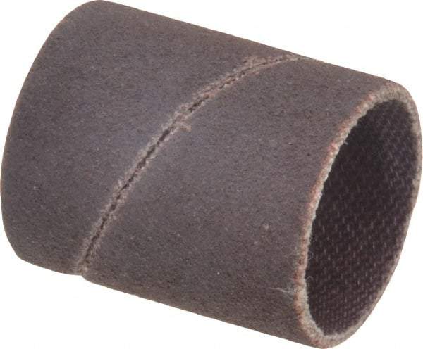 Merit Abrasives - 120 Grit Aluminum Oxide Coated Spiral Band - 3/4" Diam x 1" Wide, Fine Grade - All Tool & Supply