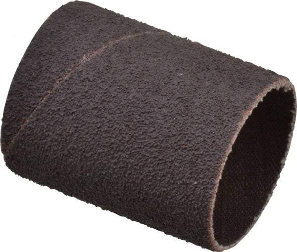 Merit Abrasives - 50 Grit Aluminum Oxide Coated Spiral Band - 1-1/2" Diam x 2" Wide, Coarse Grade - All Tool & Supply