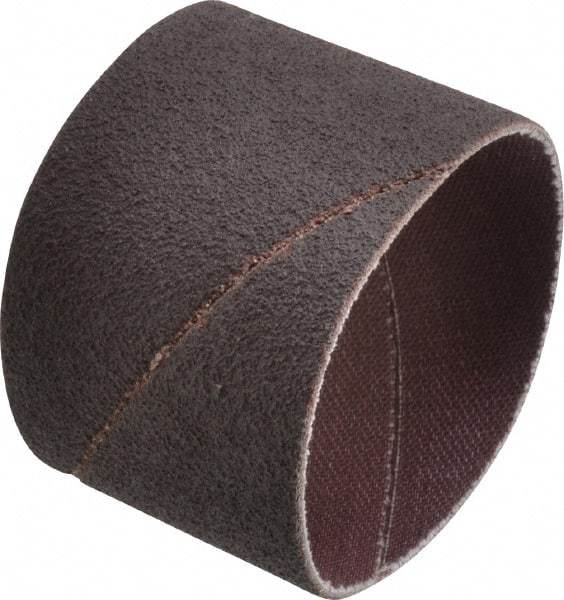 Merit Abrasives - 80 Grit Aluminum Oxide Coated Spiral Band - 2" Diam x 1-1/2" Wide, Medium Grade - All Tool & Supply