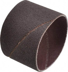 Merit Abrasives - 80 Grit Aluminum Oxide Coated Spiral Band - 2" Diam x 1-1/2" Wide, Medium Grade - All Tool & Supply