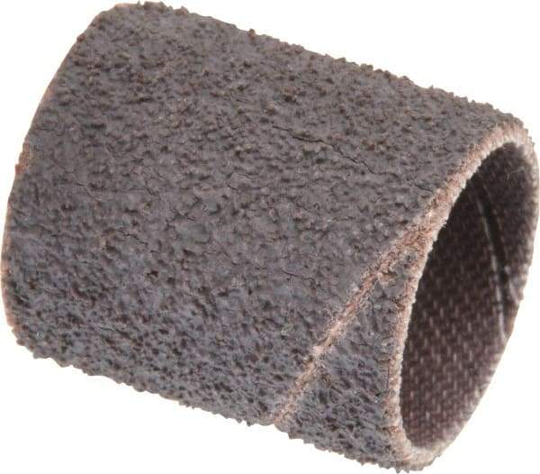 Merit Abrasives - 50 Grit Aluminum Oxide Coated Spiral Band - 3/4" Diam x 1" Wide, Coarse Grade - All Tool & Supply