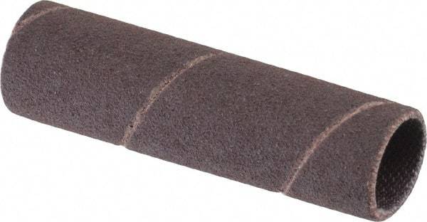 Merit Abrasives - 120 Grit Aluminum Oxide Coated Spiral Band - 1/2" Diam x 2" Wide, Fine Grade - All Tool & Supply