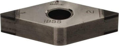 Iscar - DNGA431 TMC Grade IB55 CBN Turning Insert - Uncoated, 55° Diamond, 1/2" Inscr Circle, 3/16" Thick, 1/64" Corner Radius - All Tool & Supply