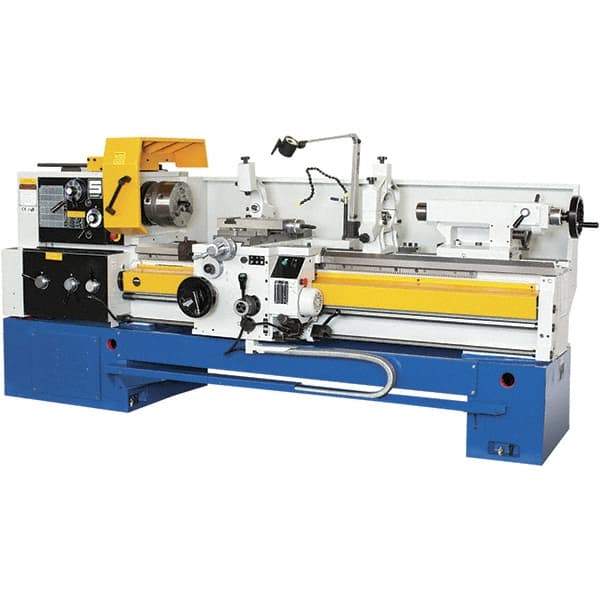 Summit - 18-1/4" Swing, 80" Between Centers, 120 Volt, Triple Phase Toolroom Lathe - 5MT Taper, 10 hp, 32 to 1,500 RPM, 3-1/8" Bore Diam, 44" Deep x 63" High x 134" Long - All Tool & Supply