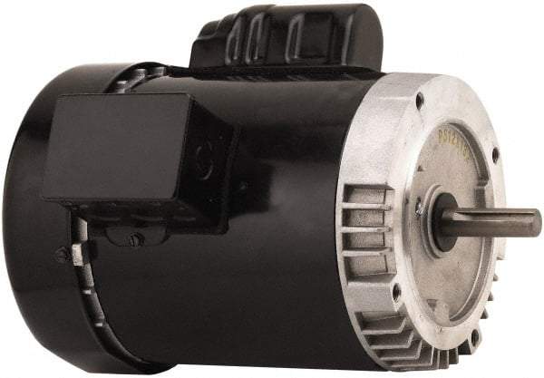 US Motors - 1-1/2 Max hp, 1,725 Max RPM, Single Cap Start-Cap Run Electric AC DC Motor - 115/208-230 V Input, Single Phase, 145TC Frame, 7/8" Shaft Diam, C-Face Mount, TEFC Enclosure - All Tool & Supply