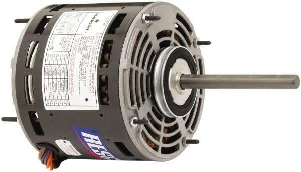 US Motors - 3/4 Max hp, 1,075 Max RPM, Permanent Split Cap Electric AC DC Motor - 208-230 V Input, Single Phase, 48Y Frame, 1/2" Shaft Diam, Stud Mount, TEAO Enclosure - All Tool & Supply