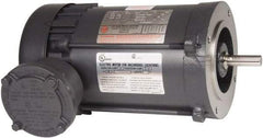 US Motors - 1/3 Max hp, 3,600 Max RPM, Single Cap Start Electric AC DC Motor - 115/208-230 V Input, Single Phase, 56C Frame, 5/8" Shaft Diam, C-Face Mount, TEFC Enclosure - All Tool & Supply