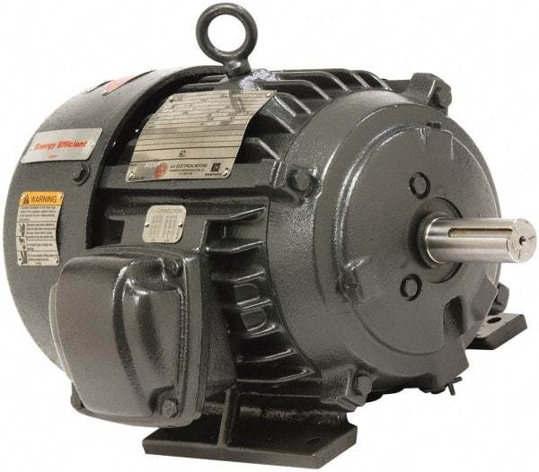 US Motors - 2 Max hp, 1,725 Max RPM, Three Polyphase Electric AC DC Motor - 208-230/460 V Input, Single Phase, 56H Frame, 5/8" Shaft Diam, Rigid Base Mount, Totally Enclosed Fan Cooled Enclosure - All Tool & Supply