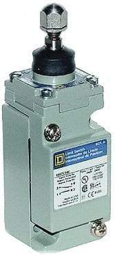 Square D - DPDT, 2NC/2NO, 600 Volt Screw Terminal, Plunger Actuator, General Purpose Limit Switch - 1, 2, 4, 6, 12, 13, 6P NEMA Rating, IP67 IPR Rating - All Tool & Supply