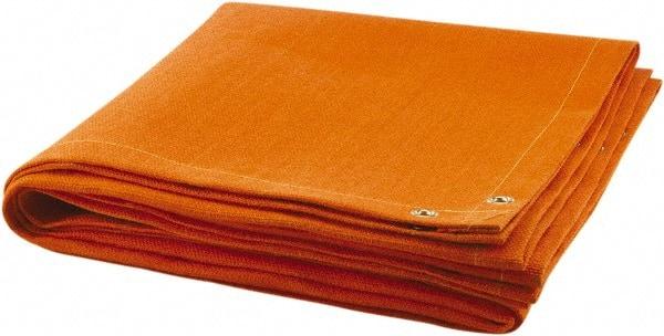 Steiner - 6' High x 8' Wide Fiberglass Welding Blanket - Orange, Grommet - All Tool & Supply