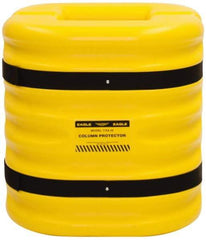 Eagle - 24" Wide x 24" Deep x 24" High, High Density Polyethylene Column Protector - Fits 10" Columns, Yellow - All Tool & Supply