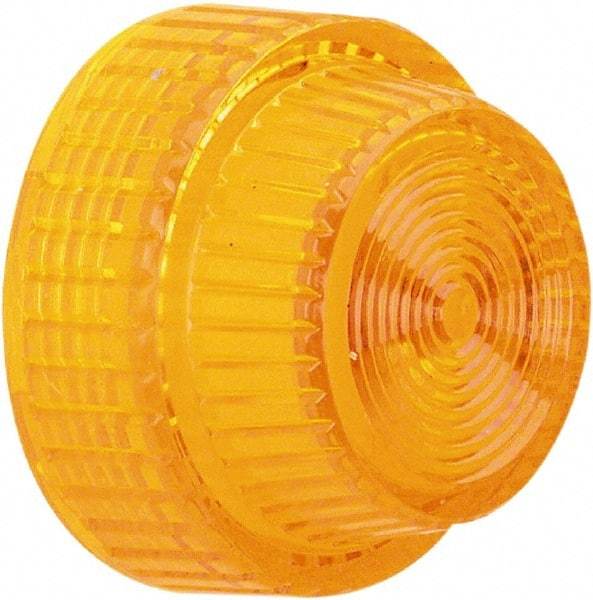 Schneider Electric - Round Pilot and Indicator Light Lens - Amber - All Tool & Supply