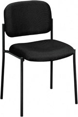 Basyx - Black Fabric Guest Stacker Chair - 21" Wide x 32" High - All Tool & Supply