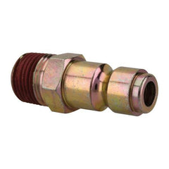 Value Collection - 3/8 Male NPT Tru-Flate Automotive Pneumatic Hose Connector - Steel, 3/8" Body Diam, 3/8" Hose ID - All Tool & Supply