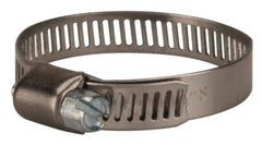 Value Collection - SAE Size 20, 3/4 to 1-3/4" Diam, Stainless Steel/Carbon Steel Worm Drive Clamp - 5/16" Wide, Material Grade 301 - All Tool & Supply