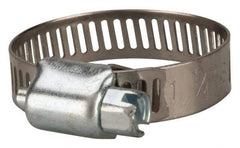 Value Collection - SAE Size 12, 1/2 to 1-1/4" Diam, Stainless Steel/Carbon Steel Worm Drive Clamp - 5/16" Wide, Material Grade 201 - All Tool & Supply