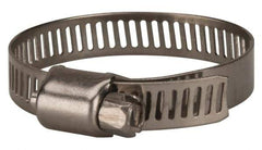 Value Collection - SAE Size 20, 3/4 to 1-3/4" Diam, Stainless Steel Worm Drive Clamp - 5/16" Wide, Material Grade 201 - All Tool & Supply