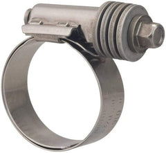 Value Collection - 13/16 to 1-1/2" Hose, 9/16" Wide x 0.6" Thick, Constant Torque Clamp - 13/16 to 1-1/2" Diam, Grade 301 & 410 Stainless Steel Screw - All Tool & Supply