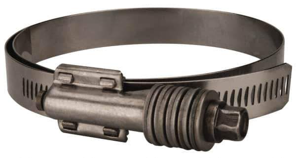 Value Collection - 3-3/4 to 4-5/8" Hose, 5/8" Wide x 0.7" Thick, Constant Torque Clamp - 3-3/4 to 4-5/8" Diam, Grade 301 & 410 Stainless Steel Screw - All Tool & Supply