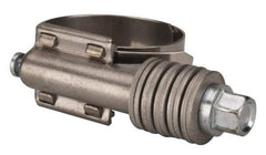 Value Collection - 1 to 1-3/4" Hose, 5/8" Wide x 0.7" Thick, Constant Torque Clamp - 1 to 1-3/4" Diam, Grade 301 Stainless Steel Screw - All Tool & Supply