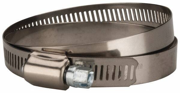 Value Collection - SAE Size 104, 5 to 7" Diam, Stainless Steel/Carbon Steel Worm Drive Clamp - 1/2" Wide, Material Grade 201 - All Tool & Supply