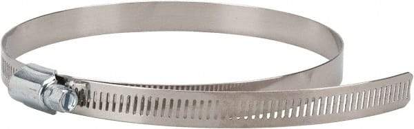 Value Collection - SAE Size 96, 4-1/2 to 6-1/2" Diam, Stainless Steel/Carbon Steel Worm Drive Clamp - 1/2" Wide, Material Grade 201 - All Tool & Supply