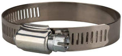 Value Collection - SAE Size 40, 2 to 3" Diam, Stainless Steel/Carbon Steel Worm Drive Clamp - 1/2" Wide, Material Grade 201 - All Tool & Supply